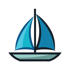 Sail icon isolated on white background