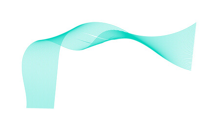 Abstract colorful wave element for design. Digital frequency track equalizer. Stylized line art background