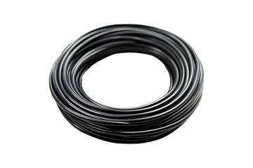 Fototapeta premium Black aux wire isolated on transparent background 