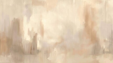 Obraz premium Abstract painting featuring beige and white hues with neutral tones and soft colors. Showcasing a beige background, neutral wallpaper texture, and a neutral color palette.