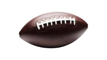 Rugby ball isolated on transparent background, PNG file