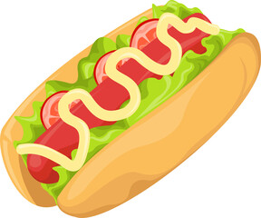 hot dog illustration