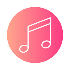 music gradient icon