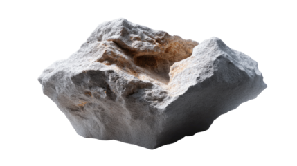 Stone Artifact on Earth: A solitary stone artifact, weathered by time and shaped by nature, lies exposed, its rough texture and intricate details a testament to geological processes