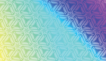 Pattern with geometric shape background. Vector illustration. Template for wallpaper, interior design, decoration, scrapbooking page. Gradient color