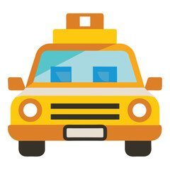 Taxicab icon isolated on white background