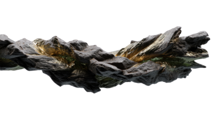 Geological Formations: A captivating composition of jagged, textured geological formations, offering a unique blend of ruggedness and ethereal beauty.