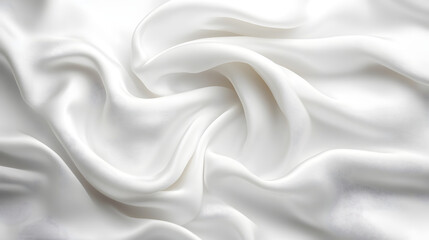 Fototapeta premium Elegant fabric texture close-up textile photography bright studio soft feel pure white background