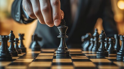 Strategic chess move highlighting ambition and forward-thinking business tactics