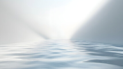 Fototapeta premium Serene water reflection tranquil lake digital art calm environment aerial view peaceful concept