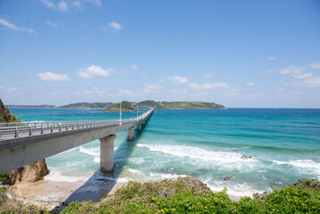 Obraz premium 角島大橋