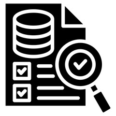 Data Audit Icon Element For Design