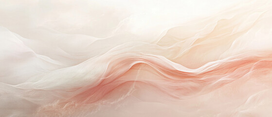 Fototapeta premium Abstract Organic Waves in Soft Pastel Colors – Digital Art