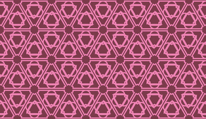 Pattern with abstract illusion triangles. Vector Seamless illustration. For your business, presentation, fashion print.