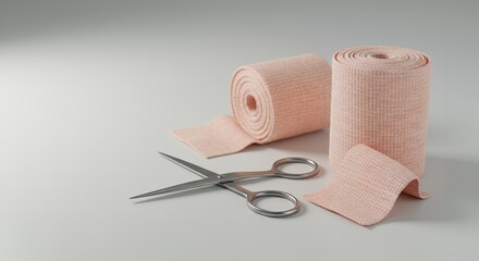 Elastic Bandages with Medical Scissors