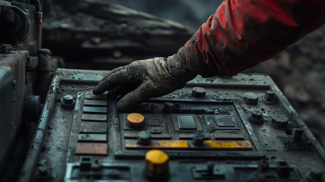 Hand Operating Industrial Control Panel