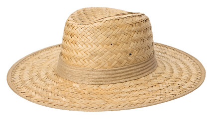 straw hat isolated on white