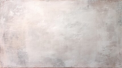 Abstract white paintings show rich textures, light greys and greys, set against a minimalist backdrop on canvas fabric. It creates a calm and elegant atmosphere.