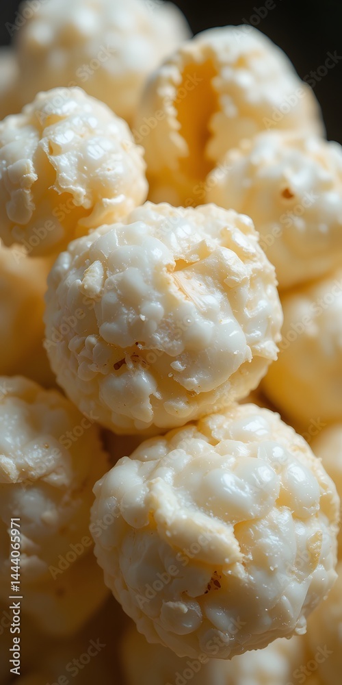 Poster Up Close With A Popcorn Kernel. Grain Details Are Visible In Sharp Focus. The Rough Texture And Golden Hues Highlight Its Natural Beauty. A Delightful Macro Shot