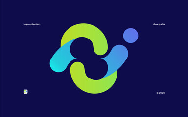 The letter I logo is a flowing wave rising upwards, symbolizing energy, movement, innovation, momentum and upward growth, while the connected dots in the center represent technology and connection.