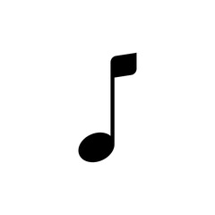 simple icon of musical scale and musical notes