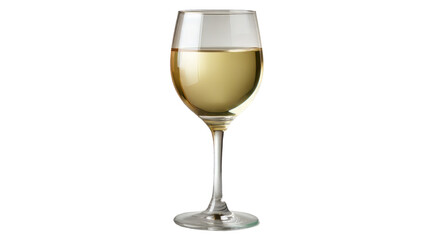 Fototapeta premium a glass of white wine isolated, transparent background