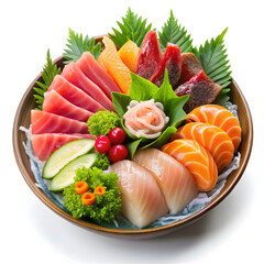 Fresh Sashimi Serving Plated for Restaurant Use