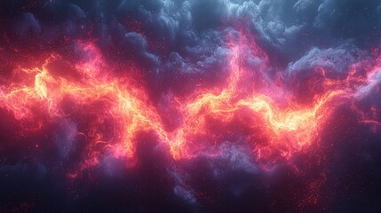 Fototapeta premium Fluid explosion of abstract energy trailing luminous streaks background jpeg