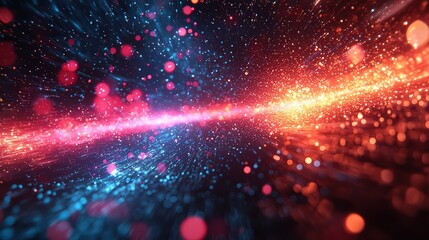 Fragmented abstract display with pulsating fragments background jpeg