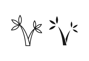 Palm tree simple icon
