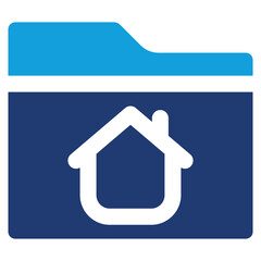 Folder Home Icon Element For Design