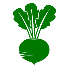 Beetroot Vegan Ingredient Flat Design Icon Vector Illustration on Transparent background PNG image