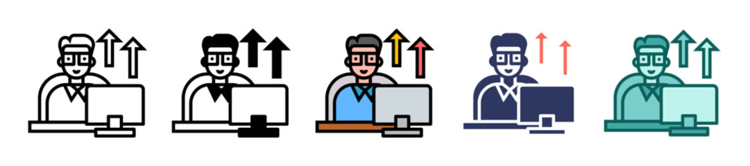 Leadership multiple icon