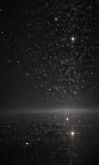 Obraz premium Myriad sparkling stars shimmer across a deep black canvas , sparkle, dark, cosmic