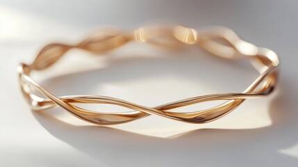 Fototapeta premium Elegant gold bangle (1)