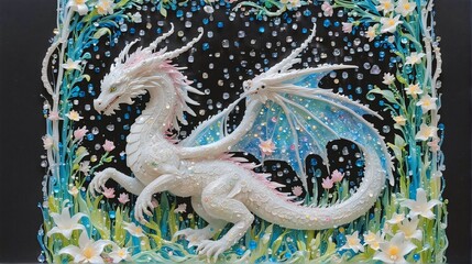 Obraz premium dragon on the wall