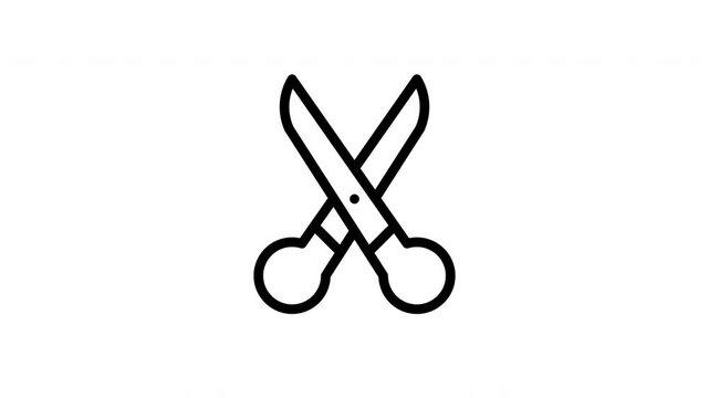 scissors animated icon