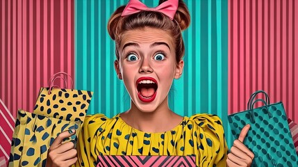 teen's thrilling cyber monday haul: discover modern shopping trends and capture the excitement with a vibrant social media post perfect for your wall!