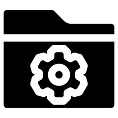 Folder Settings Icon Element For Design