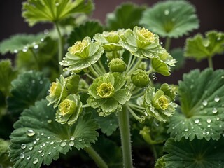 Lady&rsquo;s Mantle Flower: Unraveling the Delicate Charm of This Unique Plant, Known for Its Velvet Leaves and Magical Dew Drops, Revered in Gardens and Traditional Remedies