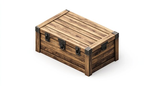 Wooden chest, antique style (1)