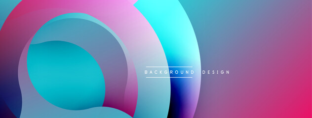 Abstract fluid shapes, vibrant colors blend. Modern design, smooth gradients create dynamic composition. Background suggests innovation, technology.