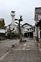Cityscape at Kurashiki Bikan Historical Quarter (old town) in Japan