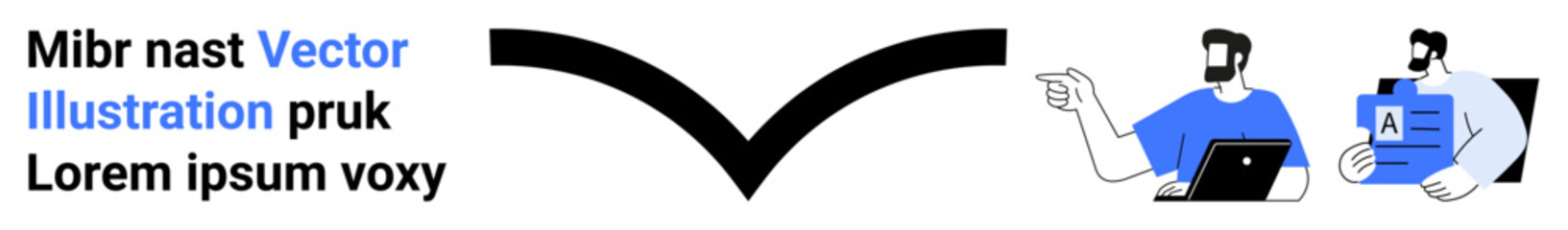 Professionals interacting with devices, pointing and analyzing documents, emphasizing teamwork, communication, and technology. Ideal for business, education, teamwork, tech presentation workflow