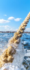 Fototapeta premium Rope in the water