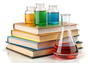books and flasks isolated on white background.jpg
