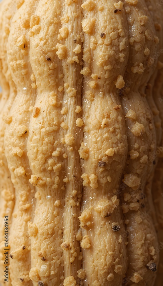 Poster peanut shell texture close-up, a natural earthy surface. macro photograph reveals intricate details.