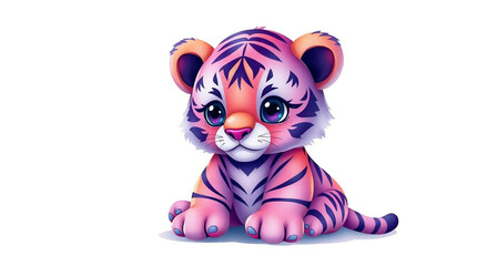 tiger isolated on white background