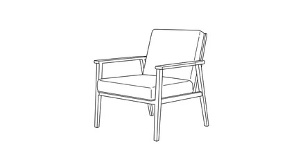 Fototapeta premium chair drawing 
