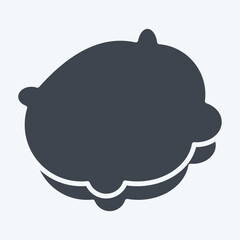 Icon Pillows. related to Bedding symbol. glyph style. design editable